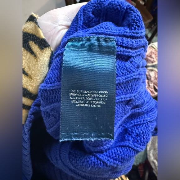 POLO BY RALPH LAUREN BLUE CABLE KNIT SWEATER 4T - Picture 5 of 5